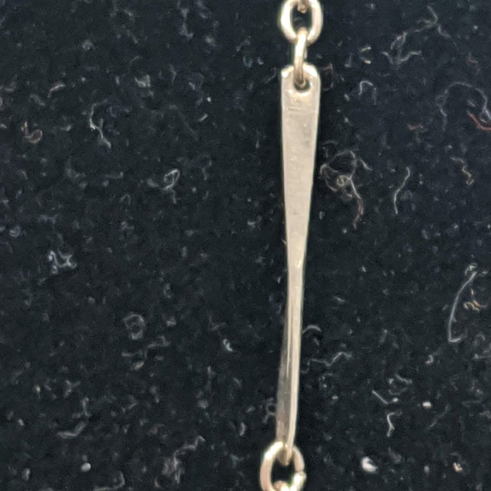 Silver Chain with Gold Roses Necklace - Picture 4 of 6